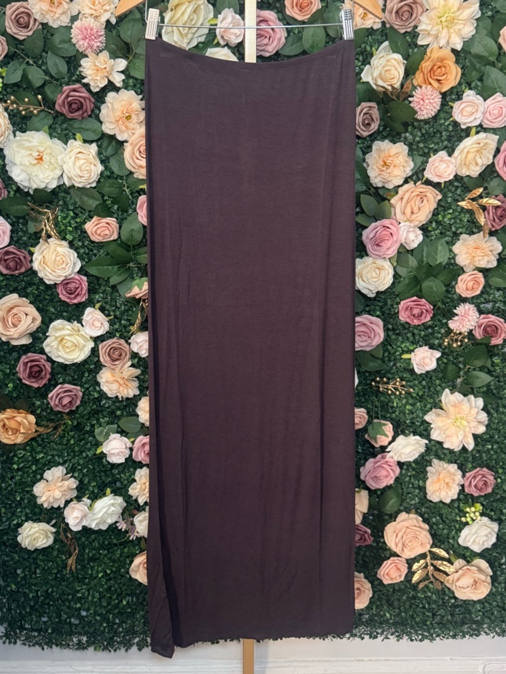 SKIMS Sheer Modal Long Skirt in Phoenix NWT